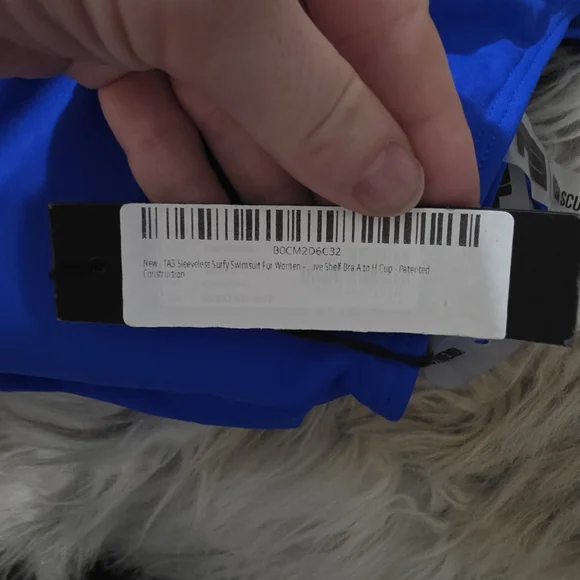 Ta3 Sleeveless Surfy Shaping Swimsuit In Sapphire - Picture 5 of 7